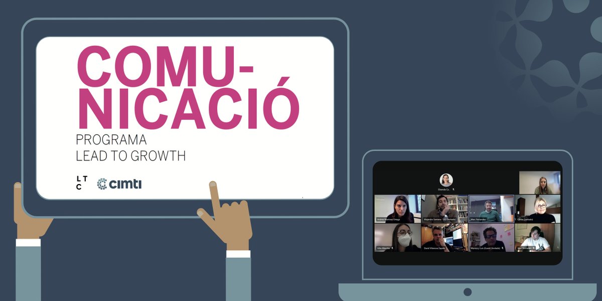 CIMTI_cat's tweet photo. Els projectes @BeneSit_es, @humanitcare, #EPPICS i #Seedchrony, impulsats des del CIMTI, acaben de finalitzar el programa de formació #LeadtoGrowth. La darrera sessió ha estat dedicada a la #Comunicació, que sempre ha d’estar aliniada amb el Pla Estratègic.
@LeadtochangeLTC https://t.co/NDJ9ebCb4U