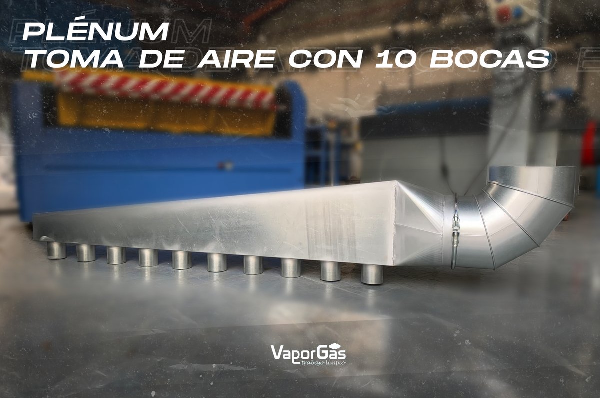 Vaporgas's tweet photo. 📸 Continuamos una semana de mucho trabajo compartiéndoles imágenes de este plénum captador de aire por medio de diez tomas diseñado y fabricado por Vaporgas ✍🏻✊🏻🔥

https://t.co/STezmWrPI3 

#ingenieria #industria #ventilacion #captacion #extraccion #filtracion #polvo #gases https://t.co/CW256EMKoc