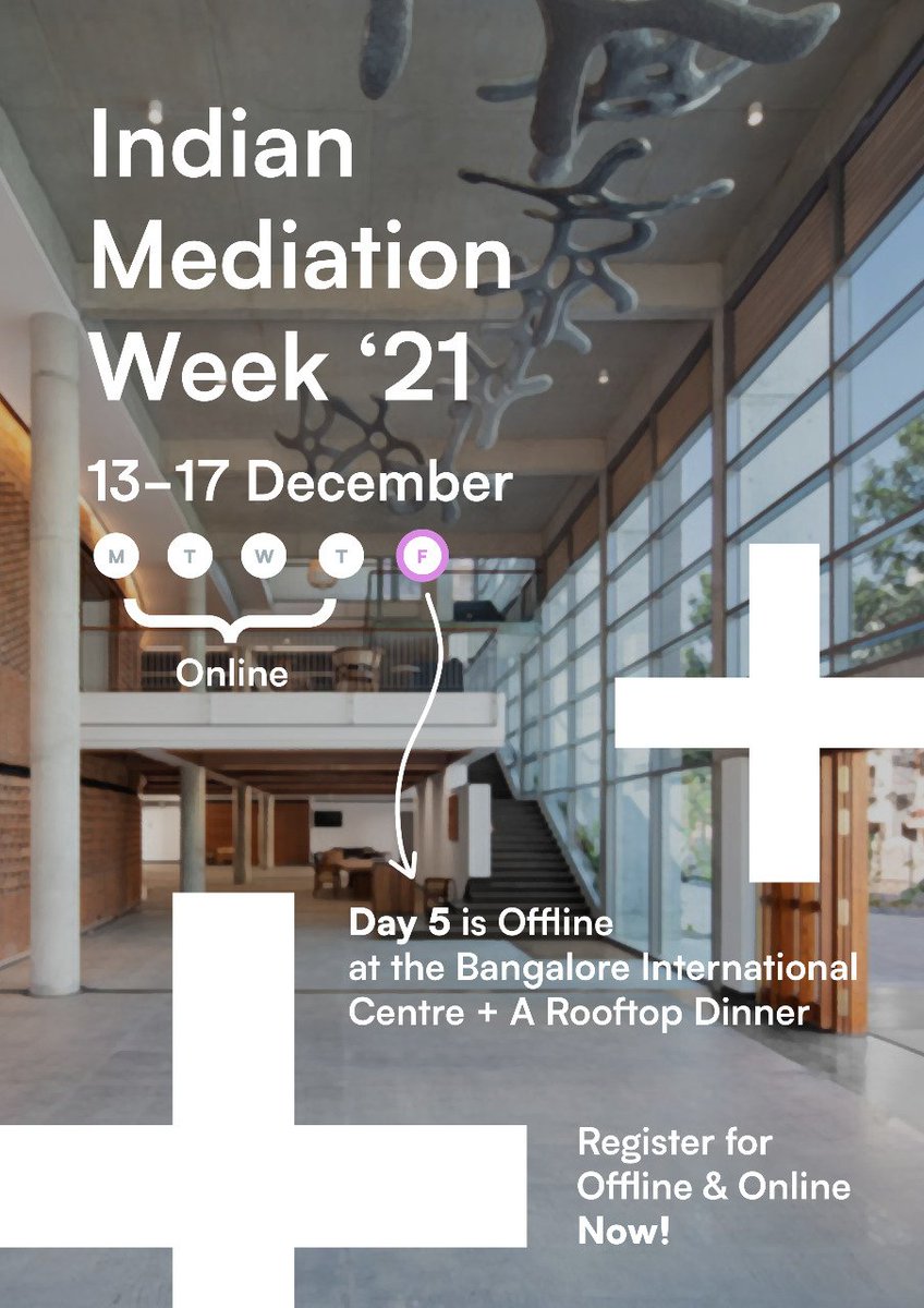 Indian Mediation Week 2021 is here! Register now: forms.gle/Cj6ijKDhh5nvAT…