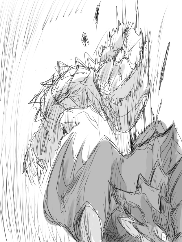 暁月のリオレウスくんの落書き 
