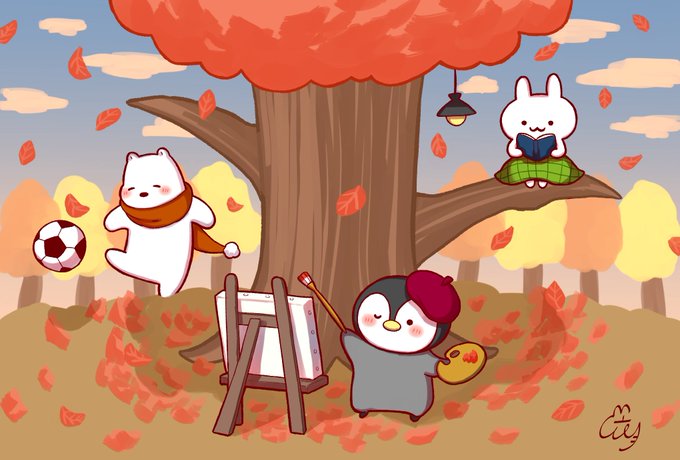 秋の絵のtwitterイラスト検索結果