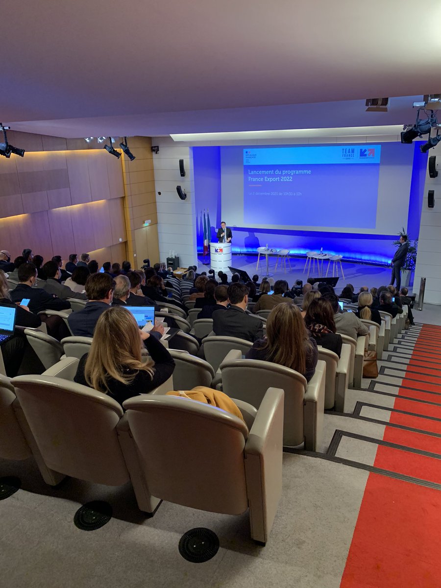 Heureux et fier d’être là pour le lancement de l’ambitieux programme France #Export 2022 !