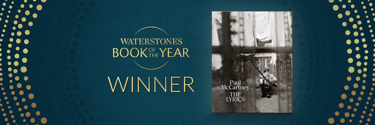 Announcing Waterstones Book of The Year: 📣🥁 The Lyrics by Paul McCartney 🥁📣
.🎉🎉🎉.
It is no wonder this book has been crowned our book of the year, being as it is such a beautifully curated and entirely unique product. Get your’s today!!