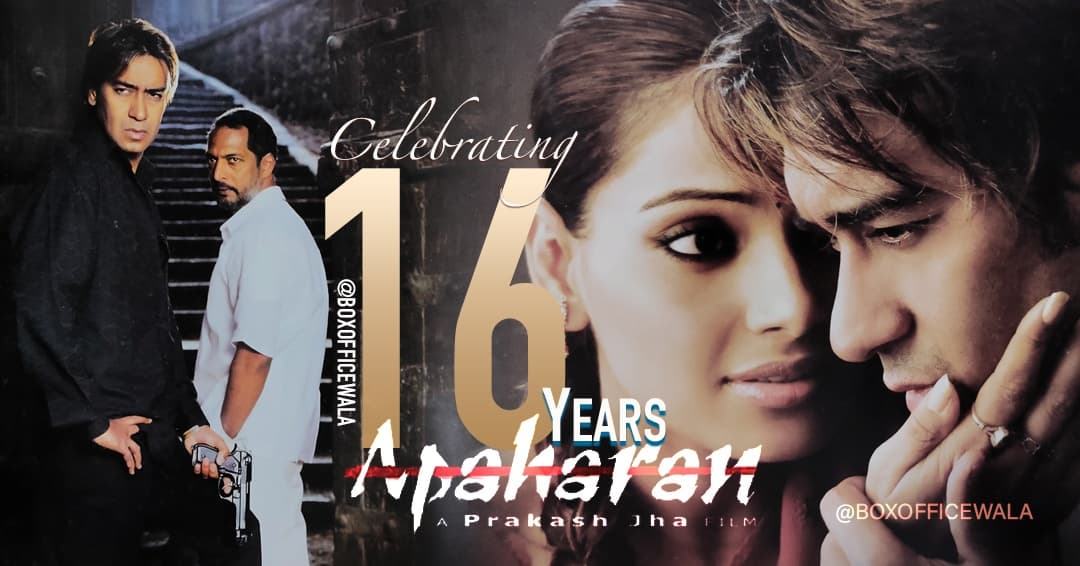 16 Years Of Apahara
(2 December 2005)
Directed By #prakashjha
Dialogues #shridharraghavan
#16YearsOfApaharan
#apaharan 
Star Cast #AjayDevgn #nanapatekar #bipashabasu #mohanagashe #mukeshtiwari #ayubkhan #yashpalsharma 
Music #waynesharpe 
Song Composed By #aadeshshrivastav