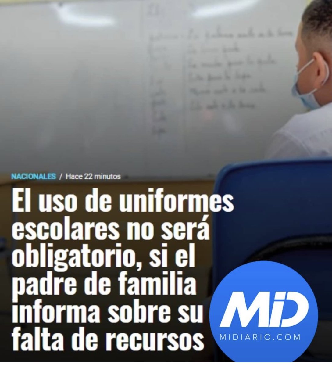 Se habla tanto de modernización de la educación, que ya es tiempo que se quede atrás el uso de uniformes para recibir educación, el tema está en el aprendizaje y no en formalidades de siglos pasados.