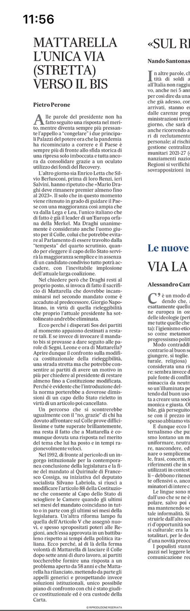 pietroperone1's tweet photo. ++ PD DEPOSITA DDL CHE VIETA RIELEZIONE PRESIDENTE REPUBBLICA ++ Ddl costituzionale che abroga anche semestre bianco. Meglio tardi che mai. https://t.co/phktPKiomd