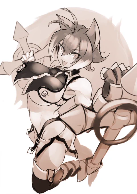 昔描いたラフをブラッシュアップしとる 