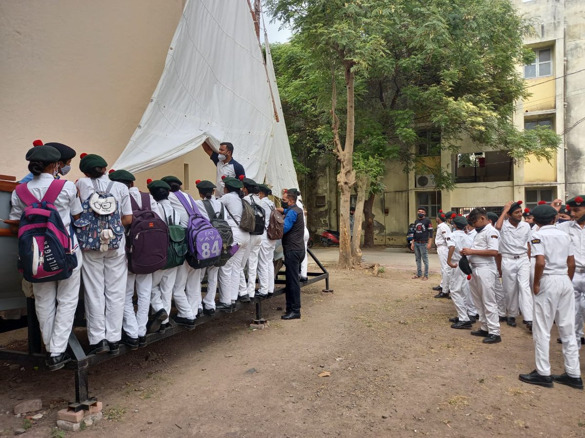 NCC_Dte_Gujarat's tweet photo. #NCCGUJARAT
#NCCTRAINING
Cadets participated in weapon training, 27' DK Whaler boat training, Band practice and Ship Modeling at 8 Guj NU NCC Jamnagar,Guj Dte.
@DefencePRO_Guj
@HQ_DG_NCC
@cmoguj
@Bhupendrapbjp
@jitu_vaghani 
@drajaykumar_ias https://t.co/vGtUM0jZYJ