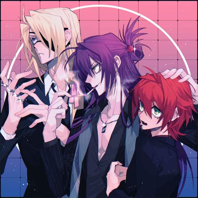 創作の三人#illustration #創作 #OC 