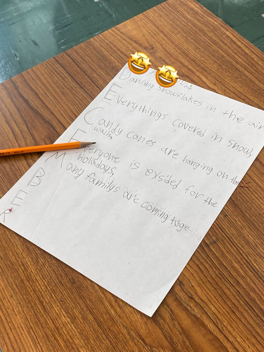 CHES_TAG's tweet photo. Our 4th Graders are planning their December Bulletin Board!! December Acrostic Poems using descriptive words and figurative language! I can’t wait to see the finished products! @mrsrubinsworld
#chesRubin4 #CHESTAG4 https://t.co/6X494OG0rS