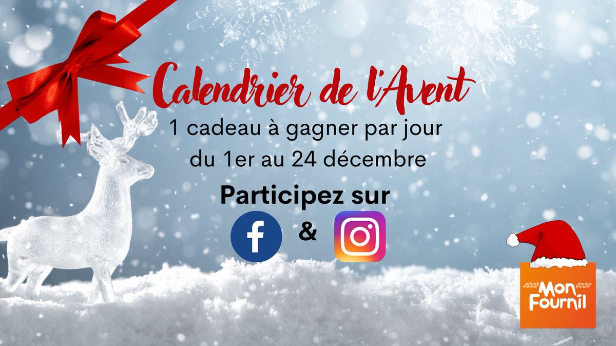 Le calendrier de l'Avent Mon Fournil fait son grand retour du 1er au 24 décembre ! 😁
facebook.com/monfournil
Suivez-nous tous les jours pour découvrir tous les cadeaux de notre hotte 🎁
Vous pouvez participer sur Facebook et Instagram.

#monfournil #noel2021 #calendrierdelavent