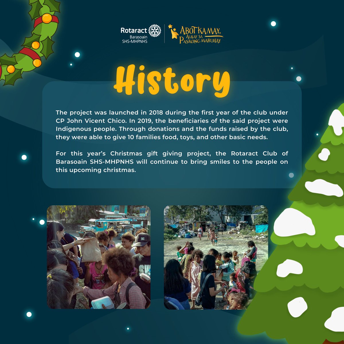 racbarasoain's tweet photo. Ang Abot-Kamay, Alalay sa Paskong Mabuhay ay nagbabalik muli ngayong season of giving and love! 

Be the reason of hope and extend hands to those in need this Christmas. https://t.co/xOLHZJaDCK