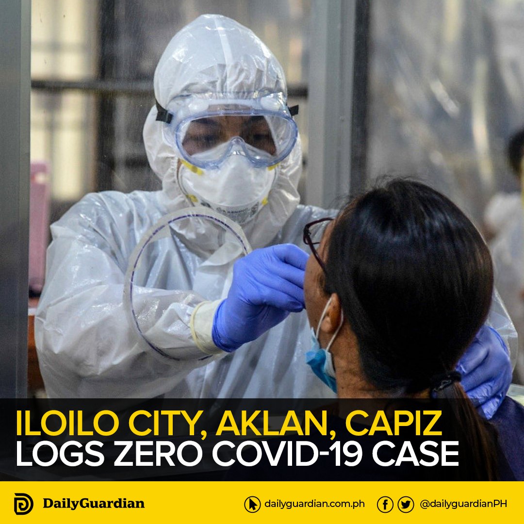 dailyguardianph's tweet photo. Iloilo City and the provinces of Aklan and Capiz logged zero COVID-19 cases on Thursday, health authorities said. | @seanrafio https://t.co/1MMKiTsoUy