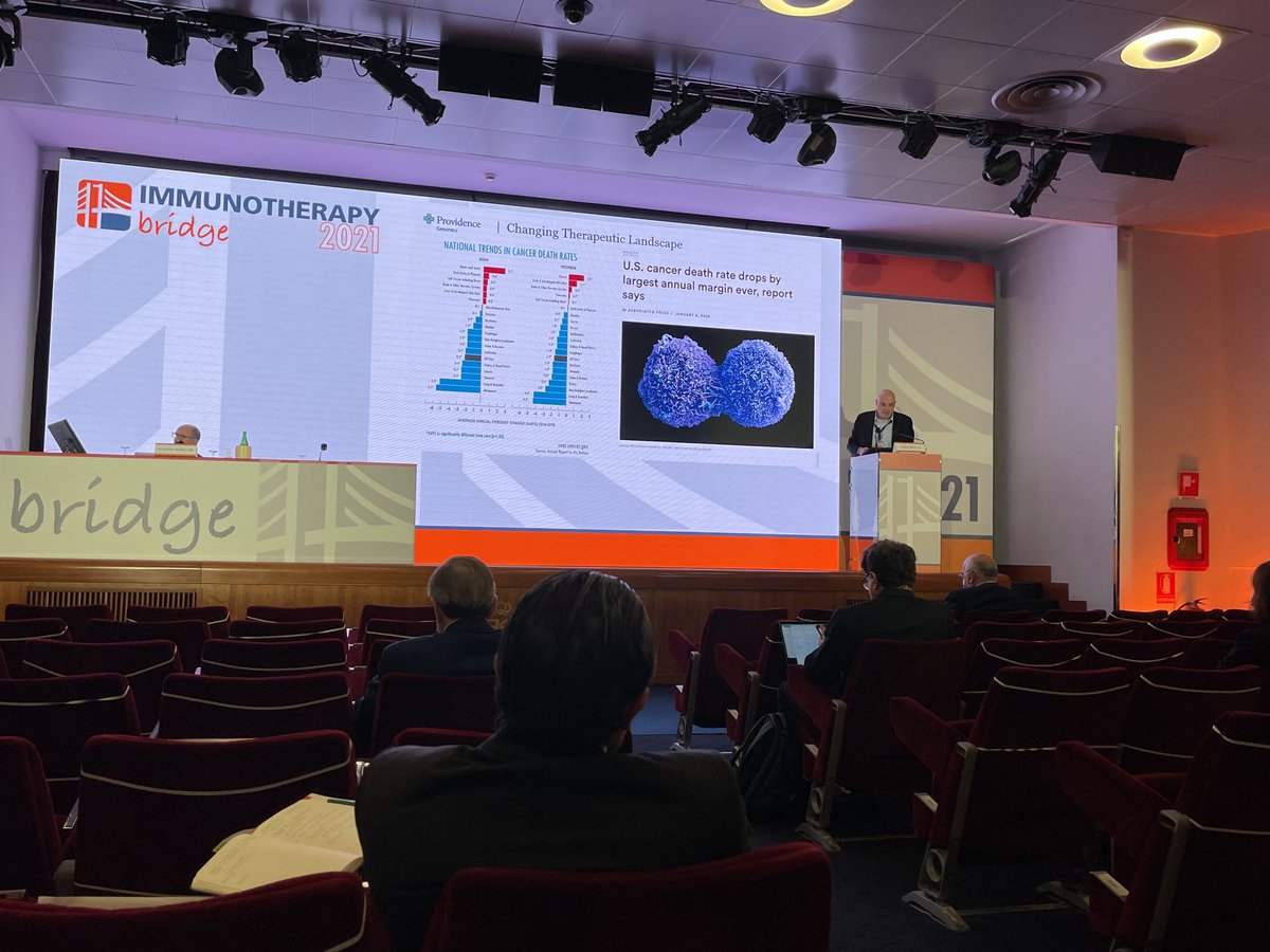 Chrystal_Paulos's tweet photo. Exceptional talk by Prof Carlo Bifulco @carlobifulco on the virtual molecular tumor board as a tool for delivery of precision oncology. AI being applied in medicine too. @FondMelanoma #IOBridge2021 @PAscierto @BernardAFox https://t.co/Jqr9SncLyD