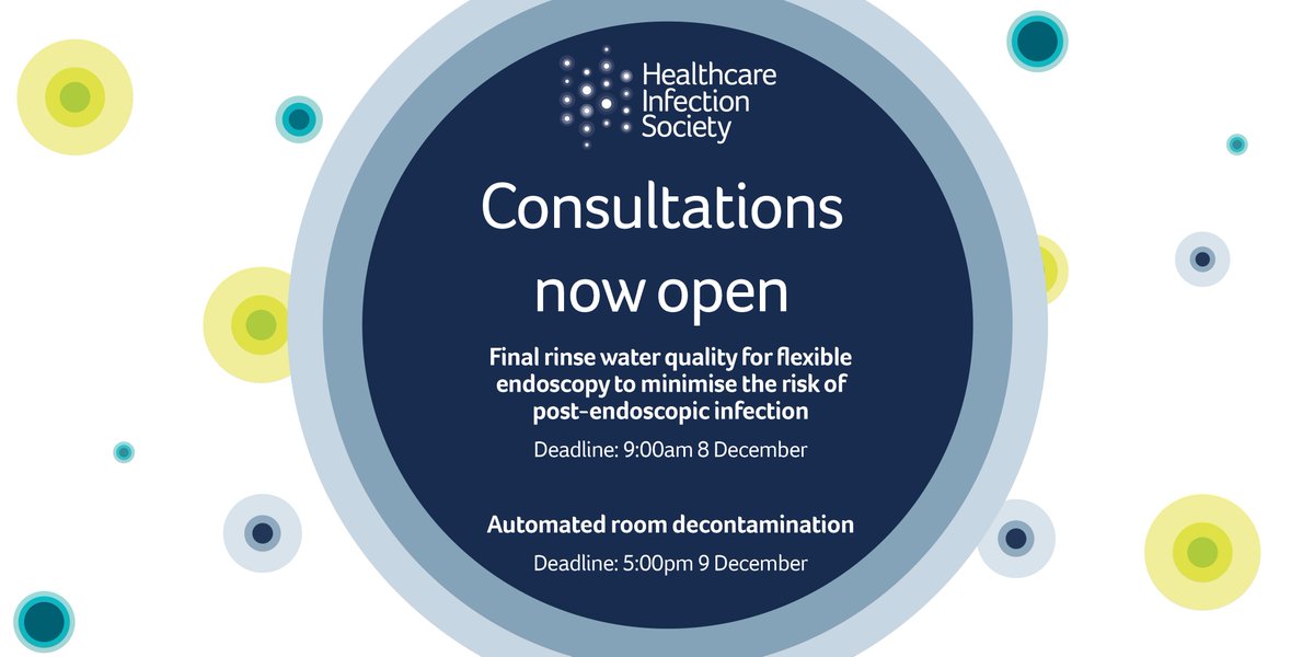 HIS_infection's tweet photo. The Society has released two documents for public consultation and would be grateful to receive comments from stakeholders.

To view the reports and submit comments visit https://t.co/qlMQUpe5D1

#Decontamination #InfectionPrevention #Endoscopy https://t.co/e7yHcVc2mS
