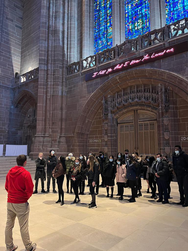 DBA6thForm's tweet image. Year 12 IBCP students enjoyed a visit to Liverpool Cathedral to take their food bank donations to @MicahLiverpool as part of their Service Learning project