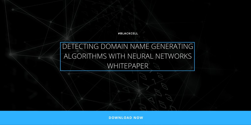 blackcellteam's tweet image. ➡️ Check out our latest whitepaper based on our research:
- Domain Name Generating Algorithms 
- Detection Methods
- Feedforward Neural Networks
- Recurrent Neural Networks
- Hybrid architectures 
▪️ Download: blackcell.io/dga-detection-…
#BlackCell | #DGADetection #Whitepaper