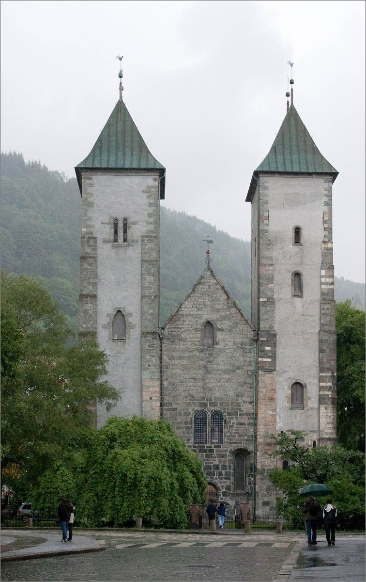 🗺 St Mary's Church - Bergen 🇳🇴 It was built in the classical #Romanesque style in the 1st half of the 12th century, but there are also later additions in the #Gothic style. Check out this #religiousheritage site and more on religiana.com #religiousheritageoftheday