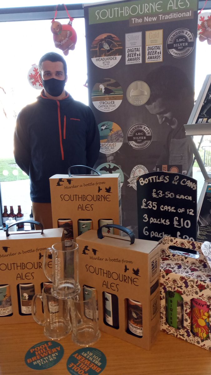 Out at the <a href="/bournemouthuni/">Bournemouth Uni</a> at the SUBU Christmas Fair. #beer #gifts