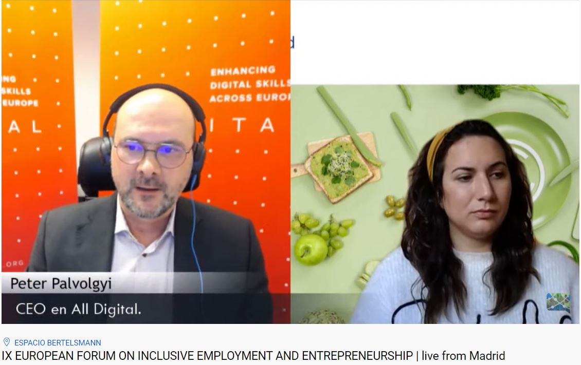 AllDigitalEU's tweet photo. . @palvolgyipeter ''90% of jobs require #digitalskills, 43% of Europeans lack basic skills. So digital competence centres play a key role in upskilling Europeans''- @EuropeanNetwor2 event #innovationforinclusion https://t.co/azf1rpr1si