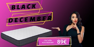 Llega el #BlackDecember con esta espectacular oferta con nuestro colchón 🎊🛏️New Memory 🛏️🎊 ¿Te lo vas a perder? 👉🏼 bit.ly/3xN9lAJ