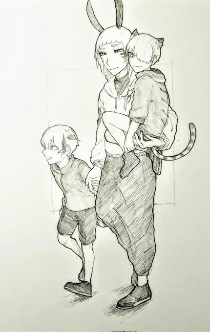 去年の今頃の絵…
成長したと思うんすよ…🥺 