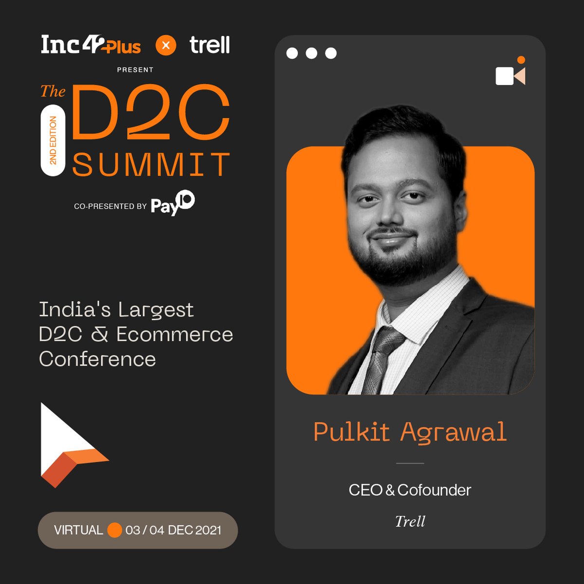 TrellApp's tweet photo. @pulkitagrwl, CEO & Co-Founder of the #TrellApp is sharing his expertise on building an empire from the ground up at Inc42’s #TheD2CSummit.
Visit link to register now: https://t.co/vD9BrpWk5B https://t.co/UFYGKkI27C