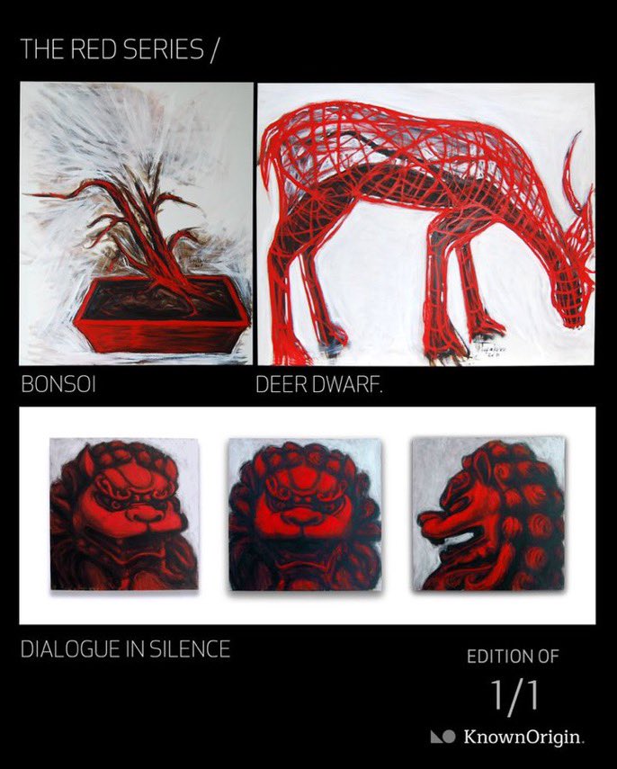 At 6 o’clock in the morning, my world turned for a new day. Everything around me has changed and changed.This is full of emotion, sensation, beauty &amp; scare.All is made by a creature call human.

The Red Series
<a href="/KnownOrigin_io/">KnownOrigin.io</a> 
knownorigin.io/collections/sa…

#NFTs #nftcollector #nftart