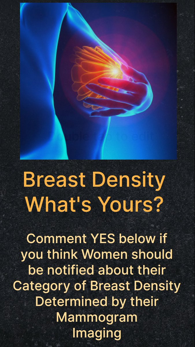 BreastDense's tweet image. One size fits all Breast Screening isn't enough for the cohort of women who have #Densebreasts 
More than 40% of us have as seen on Mammogram - Category C or D 
Do you know what your Category of Breast Density is? 
#women #Breastscreening #RSNA21