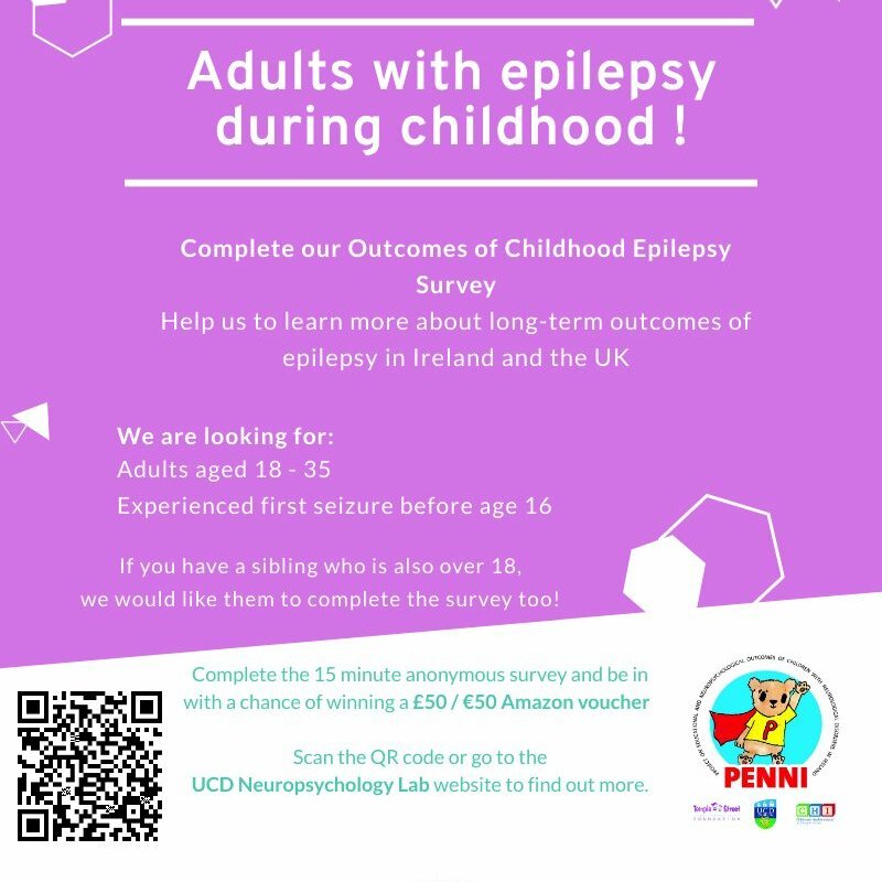 ucdneuropsych's tweet photo. There's still time to take part in our study on outcomes of #epilepsy! #seizures #epilepsyawareness

Fill in our anonymous survey here: https://t.co/4NK6JMLScm and be in with a chance of winning a £50 Amazon voucher.

Please share @MyEpilepsyTeam @epilepsyawaren @EpilepsySparks https://t.co/3fpME2rg7V