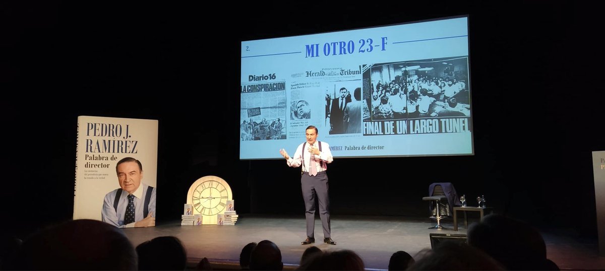 El pasado 30 de Noviembre nuestro socio Borja Villacañas estuvo en la presentación oficial del último libro de <a href="/pedroj_ramirez/">Pedro J. Ramírez</a> (<a href="/elespanolcom/">EL ESPAÑOL</a>), «Palabra de Director». Una excelente obra en la que se reflexiona sobre el periodismo en España y el derecho a la libertad de expresión.