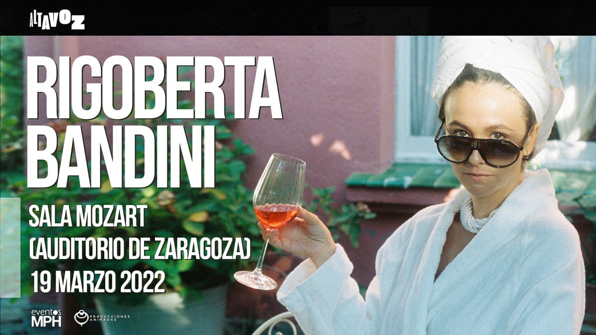 Ya tenemos fecha para poder ver en directo a <a href="/rigobandini/">Rigoberta Bandini</a> en Zaragoza. El 19 de marzo en la Sala Mozart del <a href="/AuditorioZGZ/">Auditorio de Zaragoza Princesa Leonor</a>. Entradas a la venta en:
entradas.ibercaja.es/.../rigoberta-…