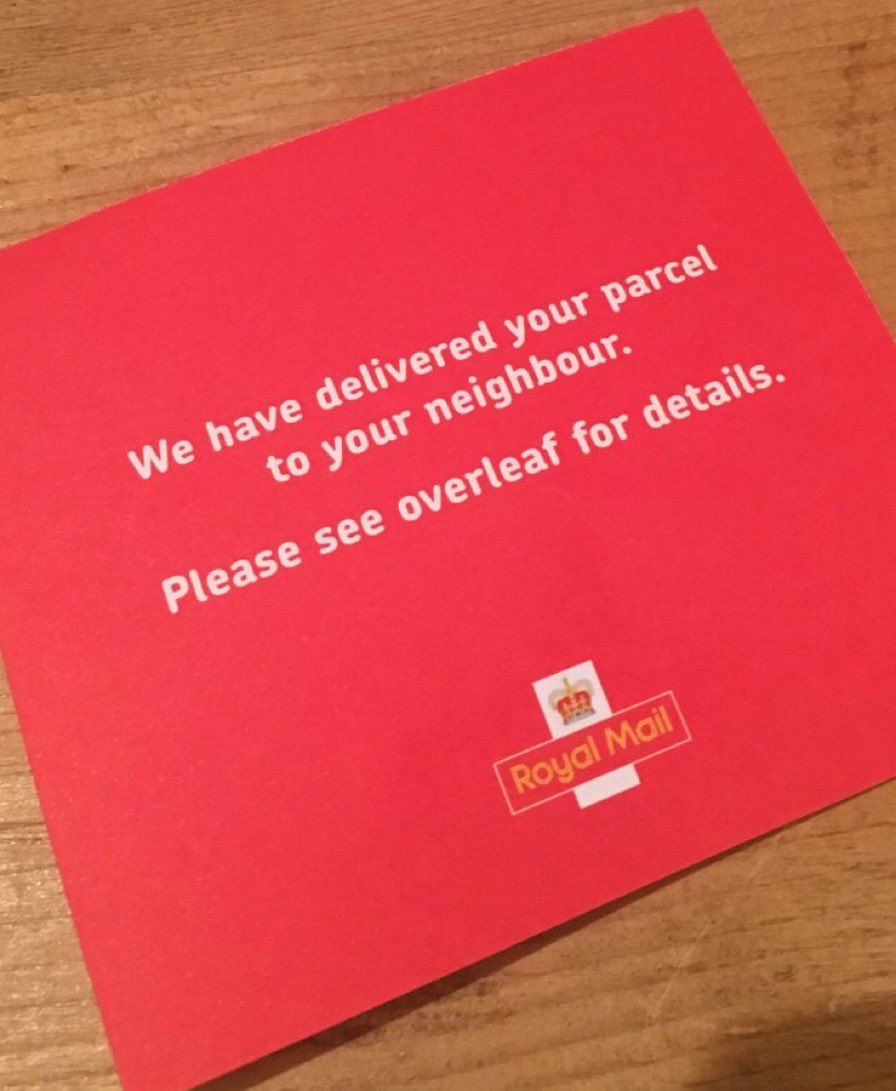 SoVeryBritish's tweet photo. “Sorry I think a parcel was delivered here for me? Sorry, haha, sorry, thanks so much, sorry, thanks for that, cheers sorry” https://t.co/WT9QaLeDS0