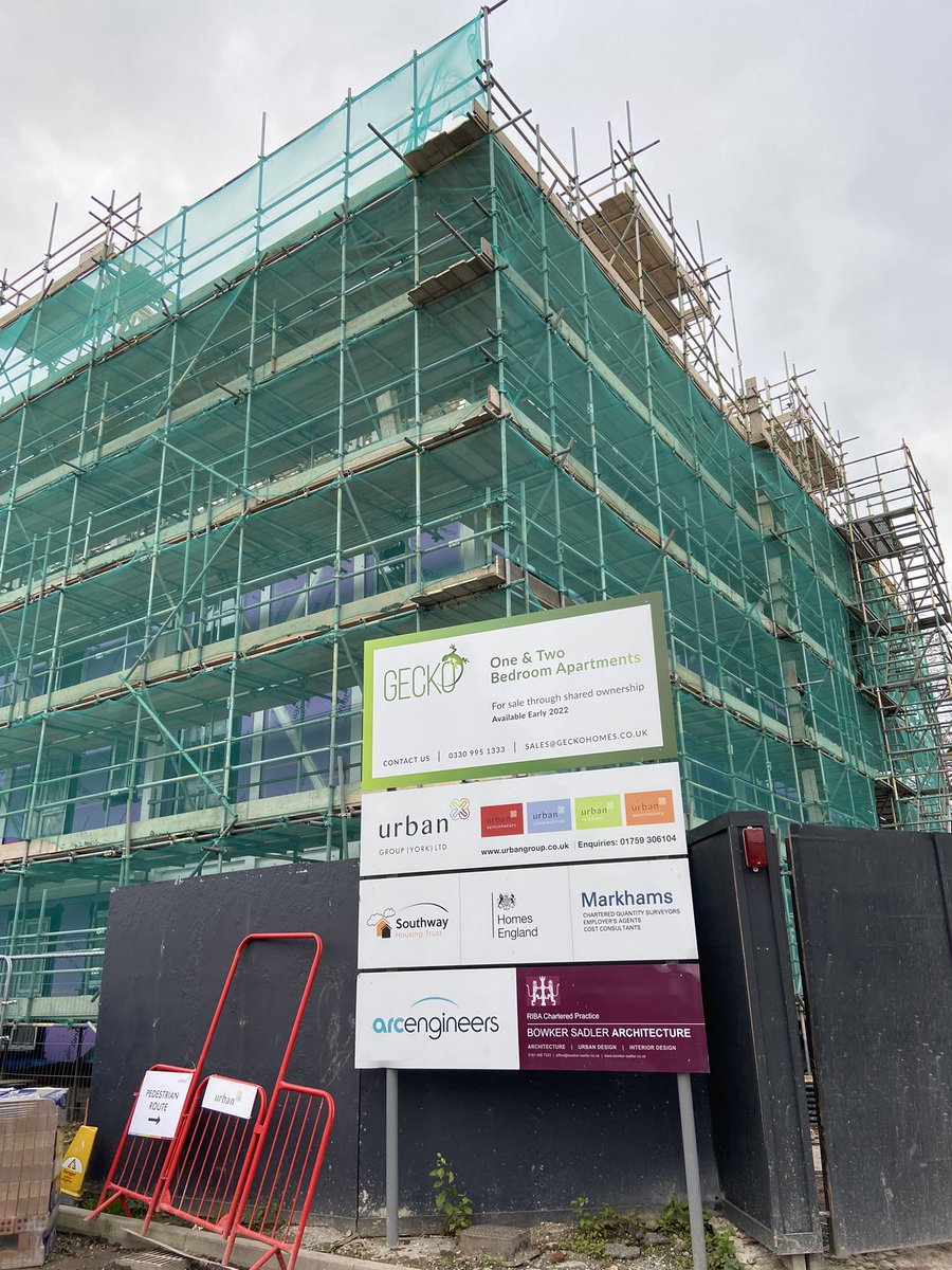 Jade_Geckohomes's tweet photo. Monton - The Colliery -  is coming along nicely! 1 &amp; 2 bedroom apartments coming in April 2022 🏡 #geckohomes #newbuildapartments #firsttimebuyer #sharedownership https://t.co/2kZqqmajMS
