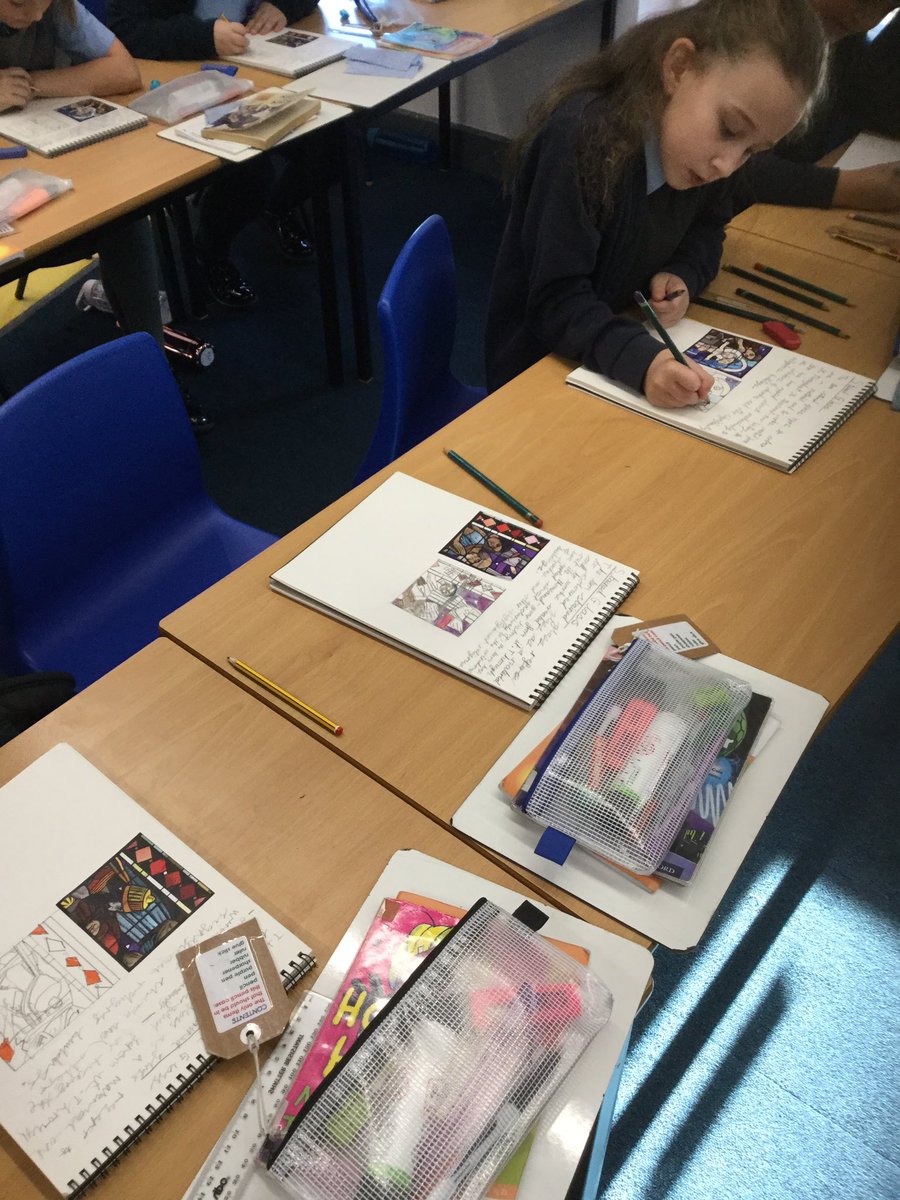 Year 4 have been finding out about stained glass and how it is made. It started as an art form approximately one thousand years ago. 
We have been replicating sections of this stained glass window from our class Advent calendar.