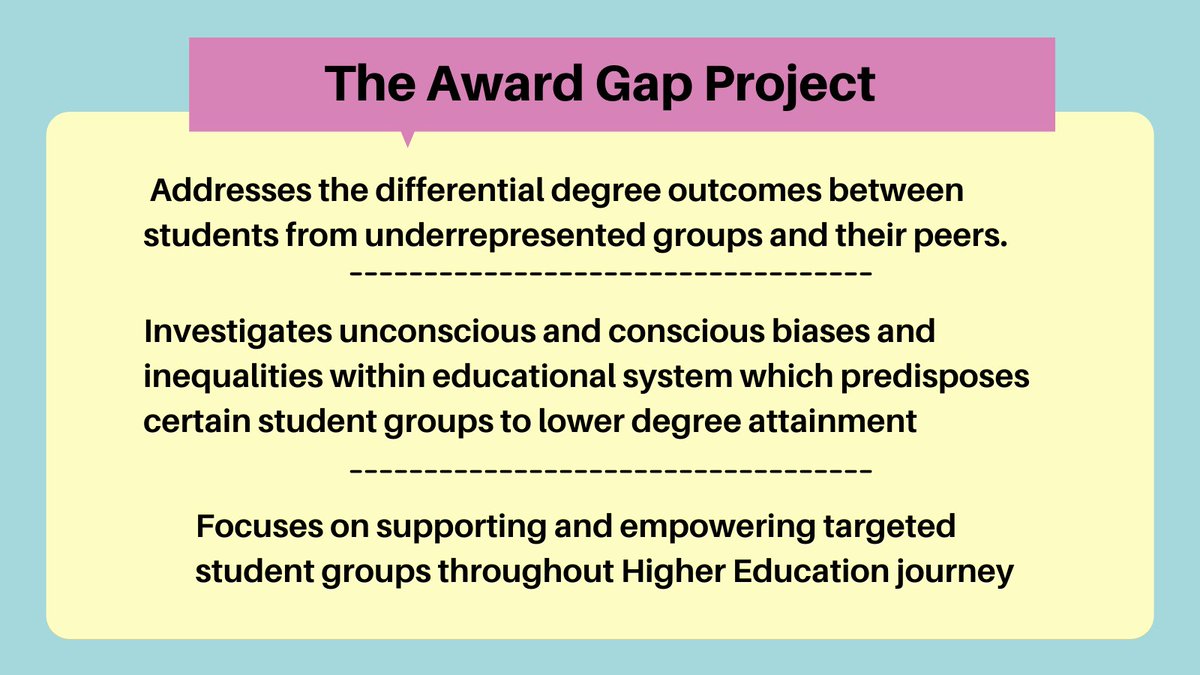 Inclusive-Learning: PROJECT HIGHLIGHT🔎

The <a href="/UniOfYork/">University of York</a> 'Award Gap Project' works to address the differential degree outcomes between students from underrepresented groups and their peers...🎓

#InclusiveLearning #UniofYork