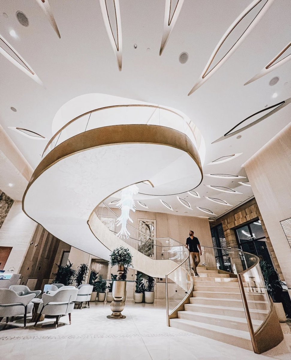 StRegisDXBPalm's tweet photo. Fine interiors at The Best Address in Palm Jumeirah. Walk down to an airy and elegant provence-styled staircase.

Credits to: @jo0sef https://t.co/RTVisfKQt2