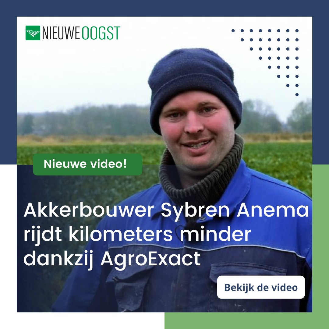 Kilometers minder rijden dankzij AgroExact? 🚜↓
Akkerbouwer Sybren Anema vertelt over de ervaringen die hij afgelopen jaar heeft opgedaan met zijn weerstation en bodemsensor van AgroExact. Bekijk de video of lees het artikel via: nieuweoogst.nl/nieuws/2021/11…
#lokaalweer #weerstation