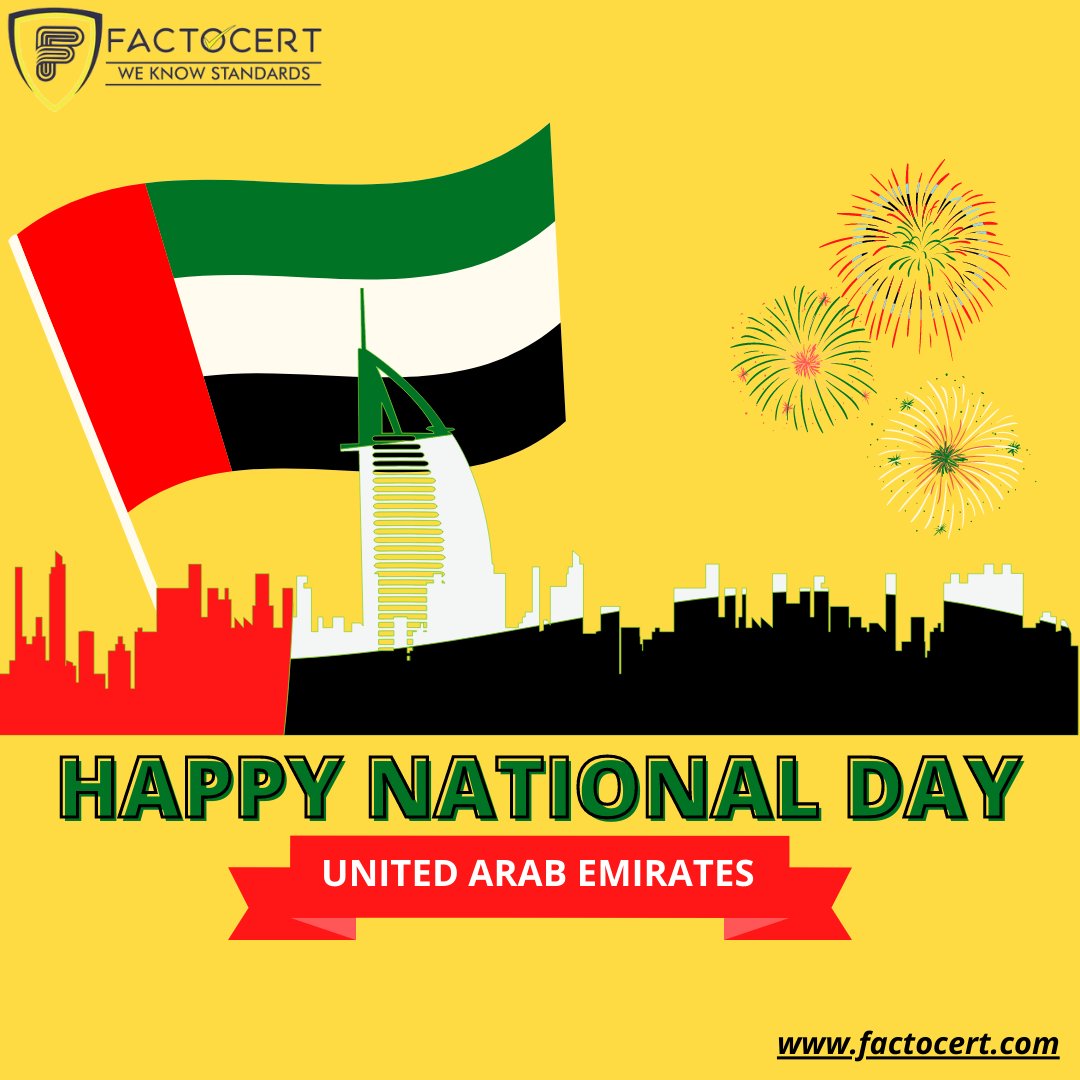 factocert's tweet photo. Happy 50th National Day UAE. Keep your spirits high and stay strong.
#UAENationalDay50 #UAE50 #nationalday #NationalDay2021 #UnitedArabEmirates #HappyNationalDayUAE #StayStrong #Factocert #ISOConsultants #UAE https://t.co/zkToGSZuGq