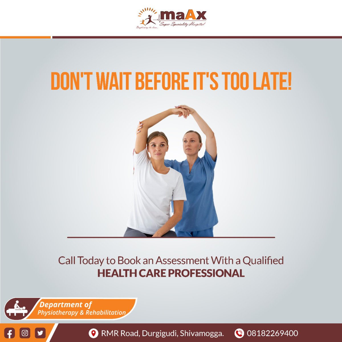 maax_hospital's tweet photo. #Physicaltherapy, also known as #physiotherapy, is one of the allied health professions. It is provided by physical #therapists who promote, maintain, or restore health through #physicalexamination, #diagnosis, prognosis, patient education, #physicalintervention,
#maAxhospital https://t.co/fXNS3TpgP3