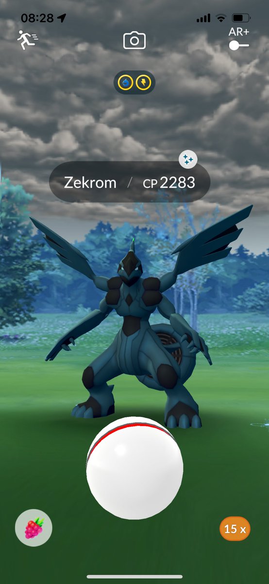 Shiny Zekrom in Pokémon GO . . . . . . . . . . . . . . . . . . . . #pokemon  #pokemongo #pokemongoplus #minibebe #aslan #pokemonphotography…