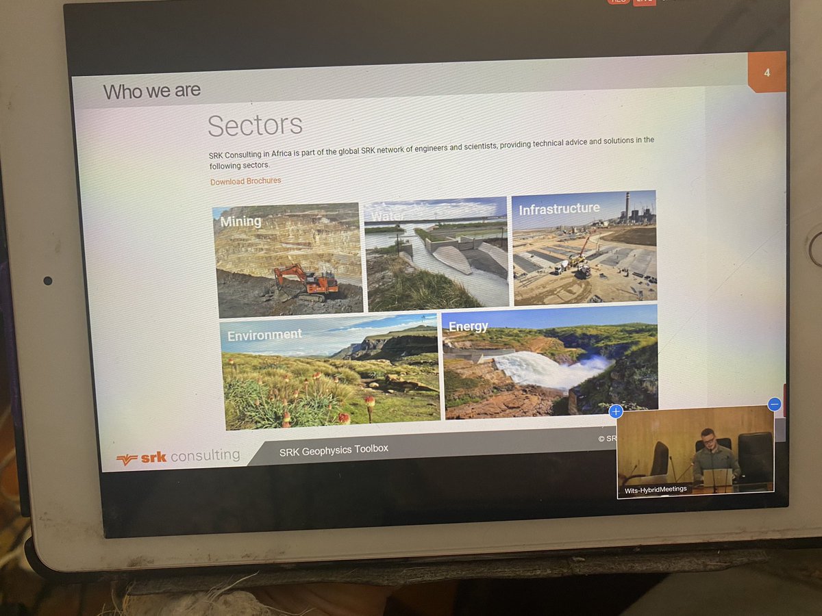 GeophysicsWebb's tweet photo. So great when your very successful former student is giving a talk! Great job Dr. Wesley Harrison who now works at SRK! Engineering applications of Geophysics! #Geophysics #AfricaArray https://t.co/3HzfT6Cfrx