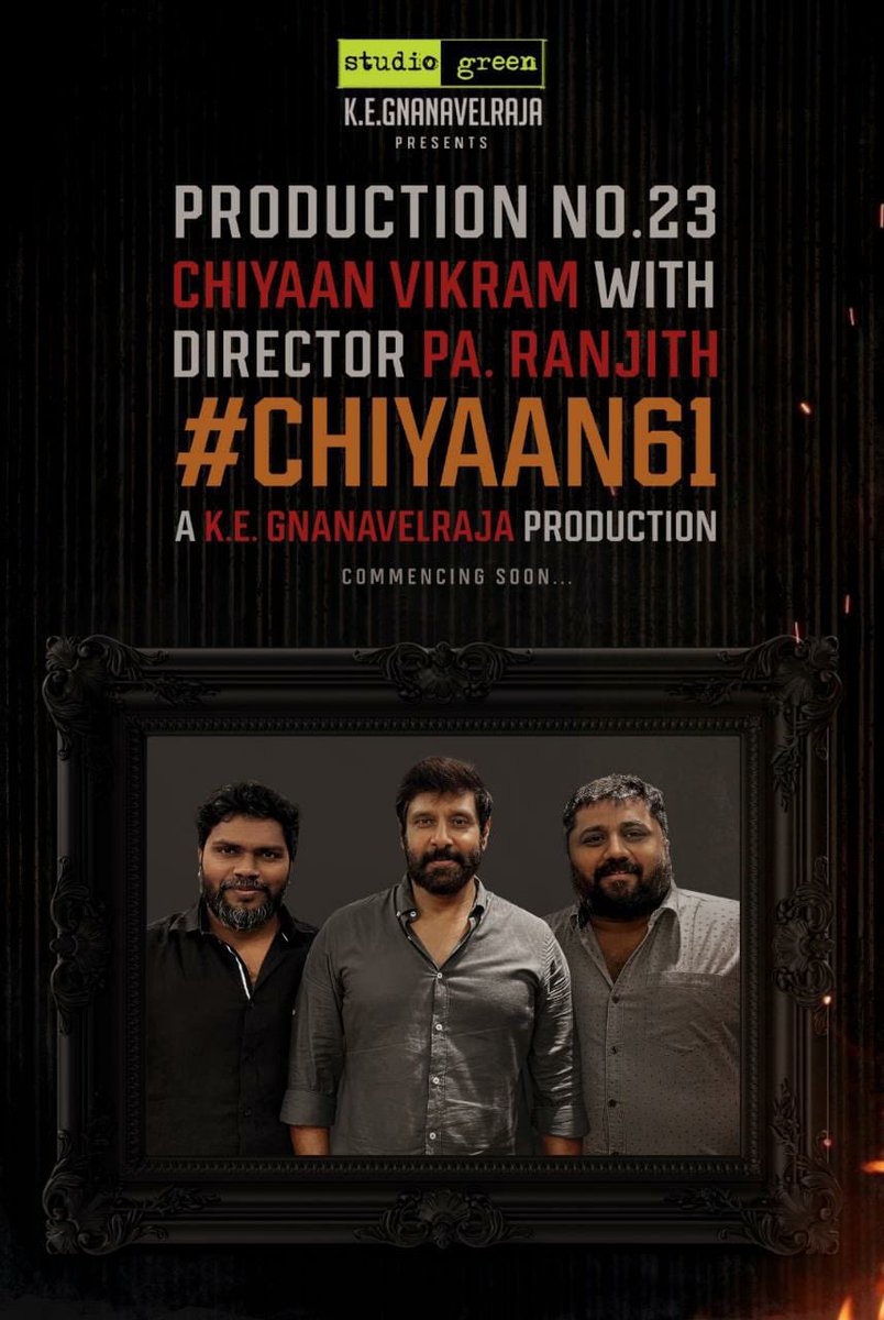 iamakalya's tweet photo. Veramaari😍😍😍 #Vikram sir❤️ #PaRanjith sir https://t.co/R5HJgan1KR