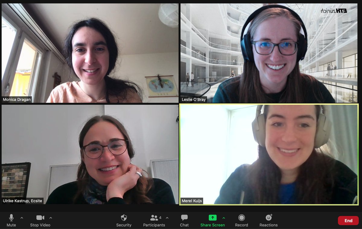 WeComSci's tweet photo. @leslieobray, @KuijsMerel and Monica Dragan enjoyed their first mentoring session with Ulrike Kastrup from FocusTerra! https://t.co/oGVAGYPyFq
