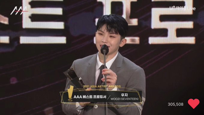 svtcharts's tweet photo. Congratulations Woozi for winning "Best Producer" at the 2021 Asia Artist Awards. 🏆

WOOZIIIIIIIIIIIIIIIIIIIIIIIIIIIIIIIIII!!!!! https://t.co/EJuHTrHbKu