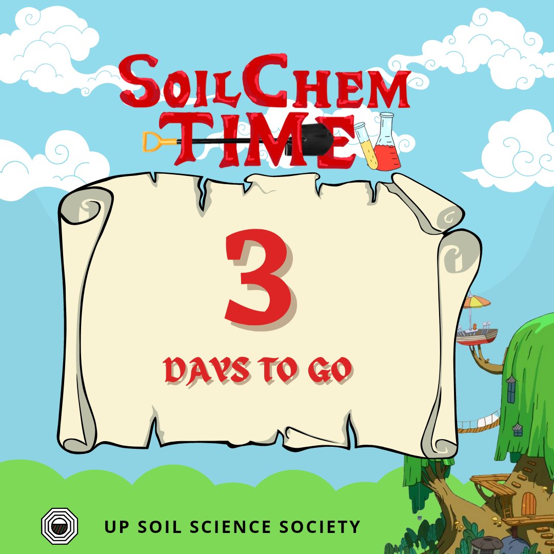 UPSoils's tweet photo. Still curious about the Soil Science adventure? We only have 3 days to go before we meet and learn about one of the 8 wonders of Soil Science, which is Soil Chemistry. Join us in our week-long celebration for Soil Science!
#TheWondersofSoils
#SoilScienceAdventure
#3DaysLeft https://t.co/4k1H2hfEXs