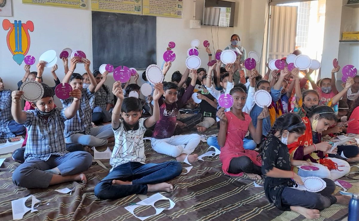 Science education activities at 8 schools of Jamnagar  &amp; Rajkot during Oct-Nov 2021. 700 students participated in hands-on activities, demos, etc.
Prog. in collaboration with <a href="/CEEahmedabad/">CEE India</a> 
#scienceisfun #scienceeducation #scienceactivity #activityforkids