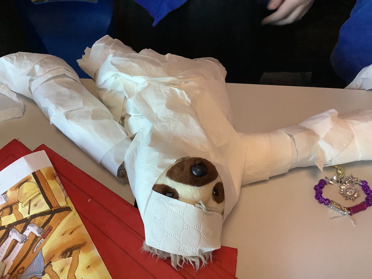 MinervaCLF's tweet photo. Year 5 have been learning all mummification. Did you know that Ancient Egyptians pulled Pharaohs brains out of their nose with a hook? We are glad we weren’t alive during the Ancient Egyptians civilisation!! #joyfilledlearning @Cabotfederation https://t.co/WL3UZe6HEZ