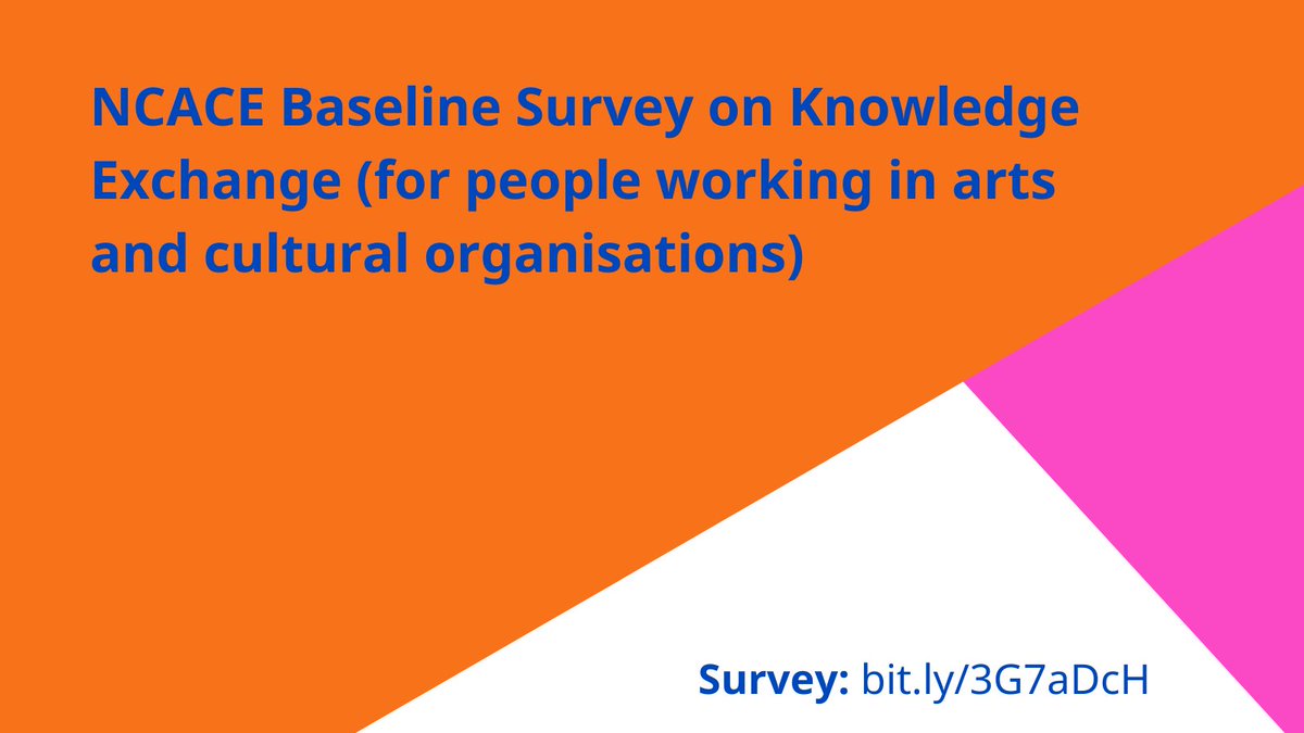 CultureImpacts's tweet image. Calling all arts and cultural organisations to take our online survey. We would like to hear your views on how the sector understands collaboration with Higher Education institutions. 

Survey: bit.ly/3G7aDcH
Closing date is 11 December 2021.