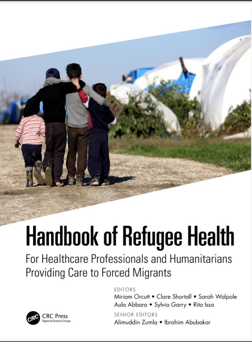 miriamorcutt's tweet photo. Our book ‘Handbook of Refugee Health: For Healthcare Professionals &amp; Humanitarians Providing Care to Forced Migrants’ is out on Dec 9. Many thanks to co-editors: @DrRitaIssa @AulaAb @CKShortall @sarahcwalpole SylviaGarry, Senior editors: @ProfIAbubakar @AliZumla, and all authors! https://t.co/DXMUFq6Ych